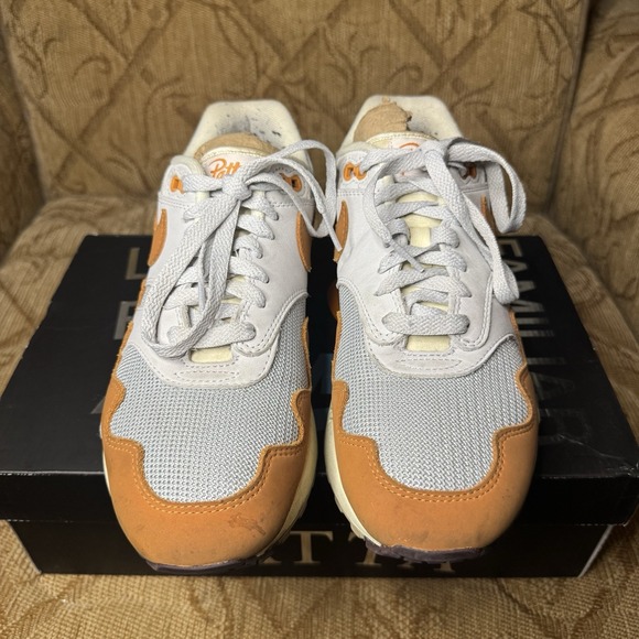 Size 7 - Nike Air Max 1 Patta Waves‎ Monarch Comes With Bracelet & Box! - Picture 5 of 12